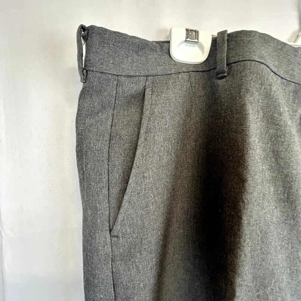 SKU2533 All Seasons Comfort Action Men's Gray Super Stretch Slacks